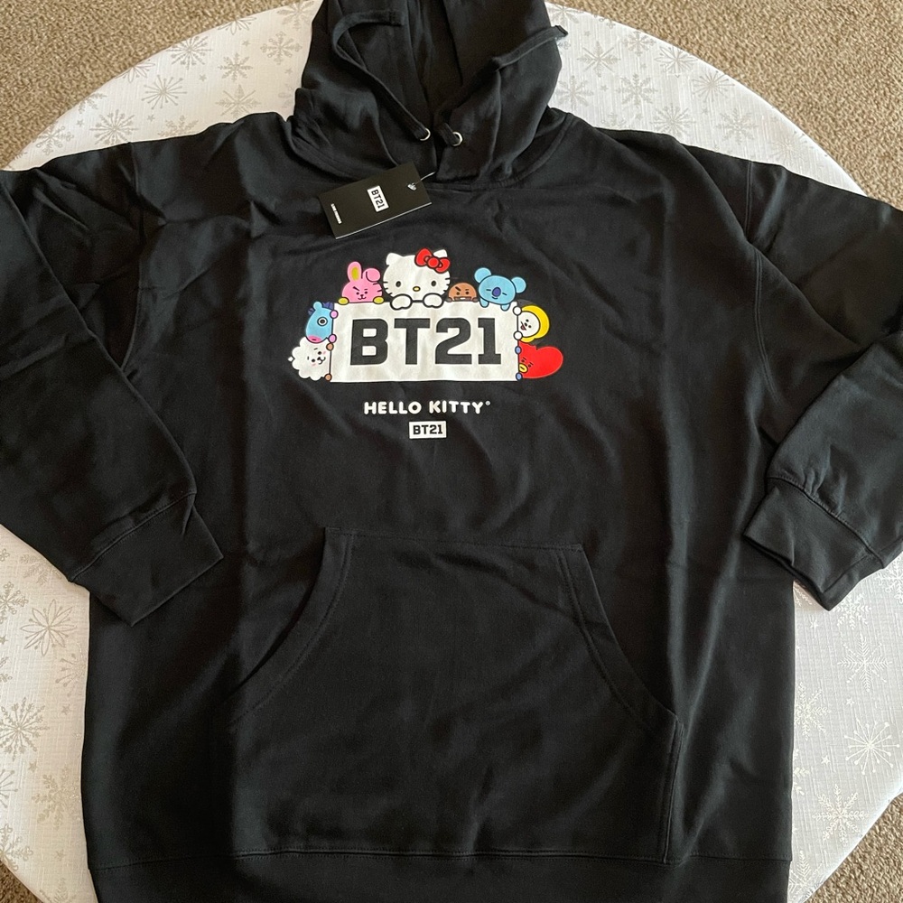 BT21 x Hello Kitty Black Hoodie